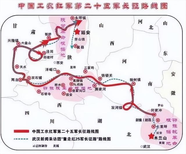 紅四方面軍的長(zhǎng)征路線圖（紅四方面軍 長(zhǎng)征路線）