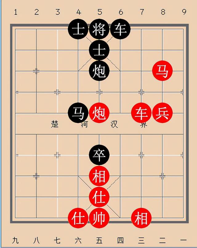 抖音象棋殘局破解2個(gè)兵紅棋雙車雙馬一炮，抖音象棋殘局破解法？