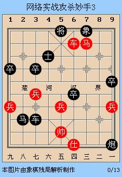 抖音象棋殘局破解2個(gè)兵紅棋雙車雙馬一炮，抖音象棋殘局破解法？