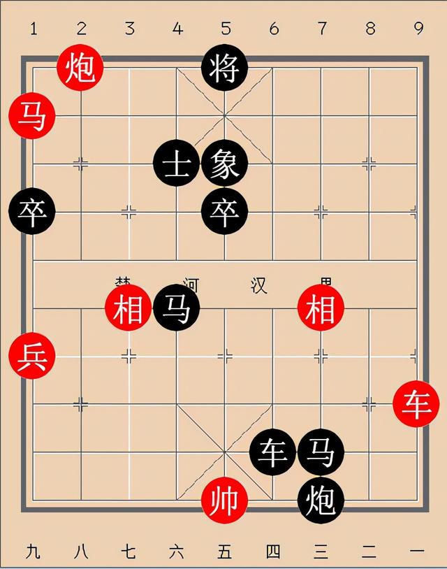 抖音象棋殘局破解2個(gè)兵紅棋雙車雙馬一炮，抖音象棋殘局破解法？