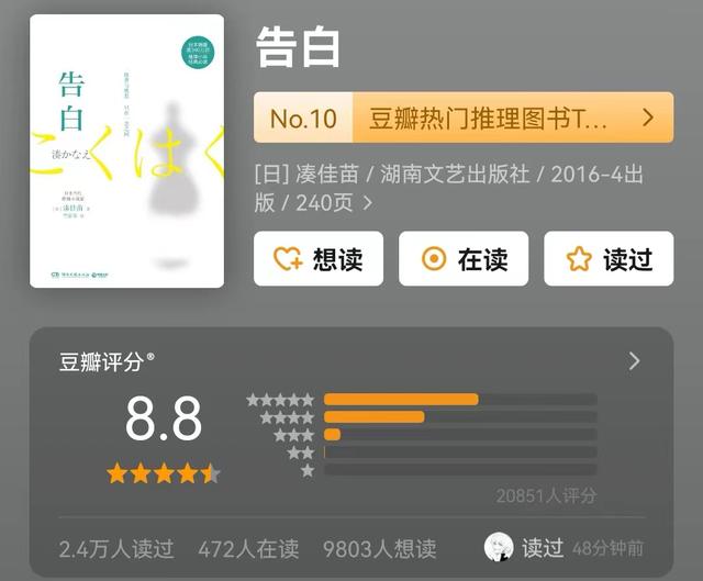 日本最佳推理小說排名（日本推理小說家排行榜前十名）