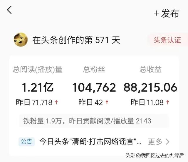 十萬粉絲的創(chuàng)作者，一年總收益能過萬嗎？我說說自己看法